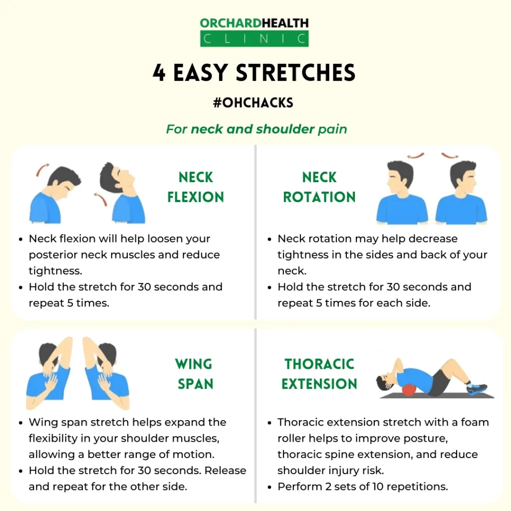 4 Easy Stretches For Neck And Shoulder Pain | Orchard Health Clinic
