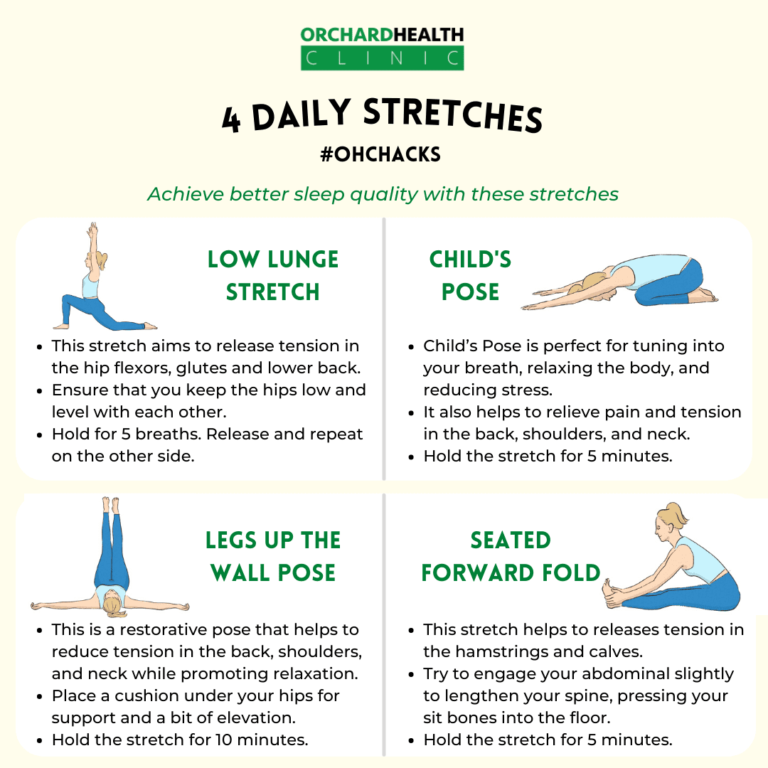 OHC Hacks Daily Stretches | Better Sleep